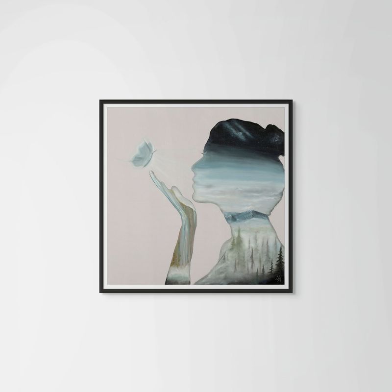 she's got soul framed print