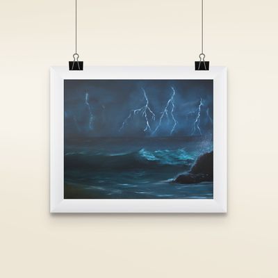 limitless lightning matted print limitless lightning matted print