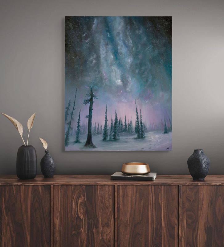 solitude under stars original art