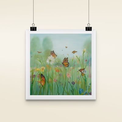 butterfly valley matted print