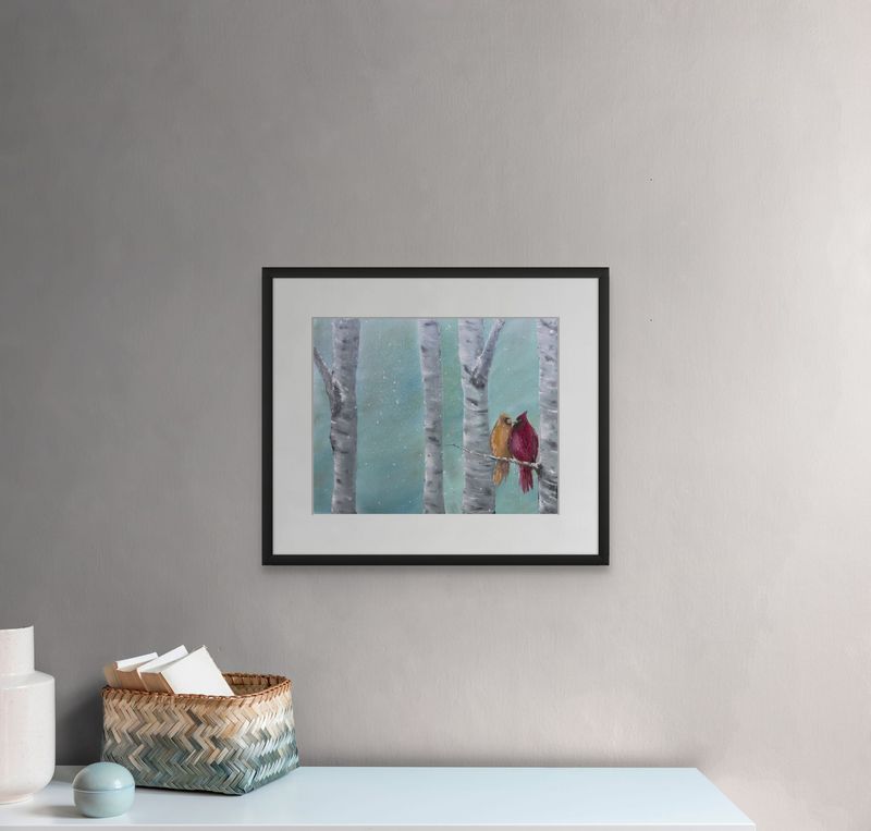 love birds artist proof
