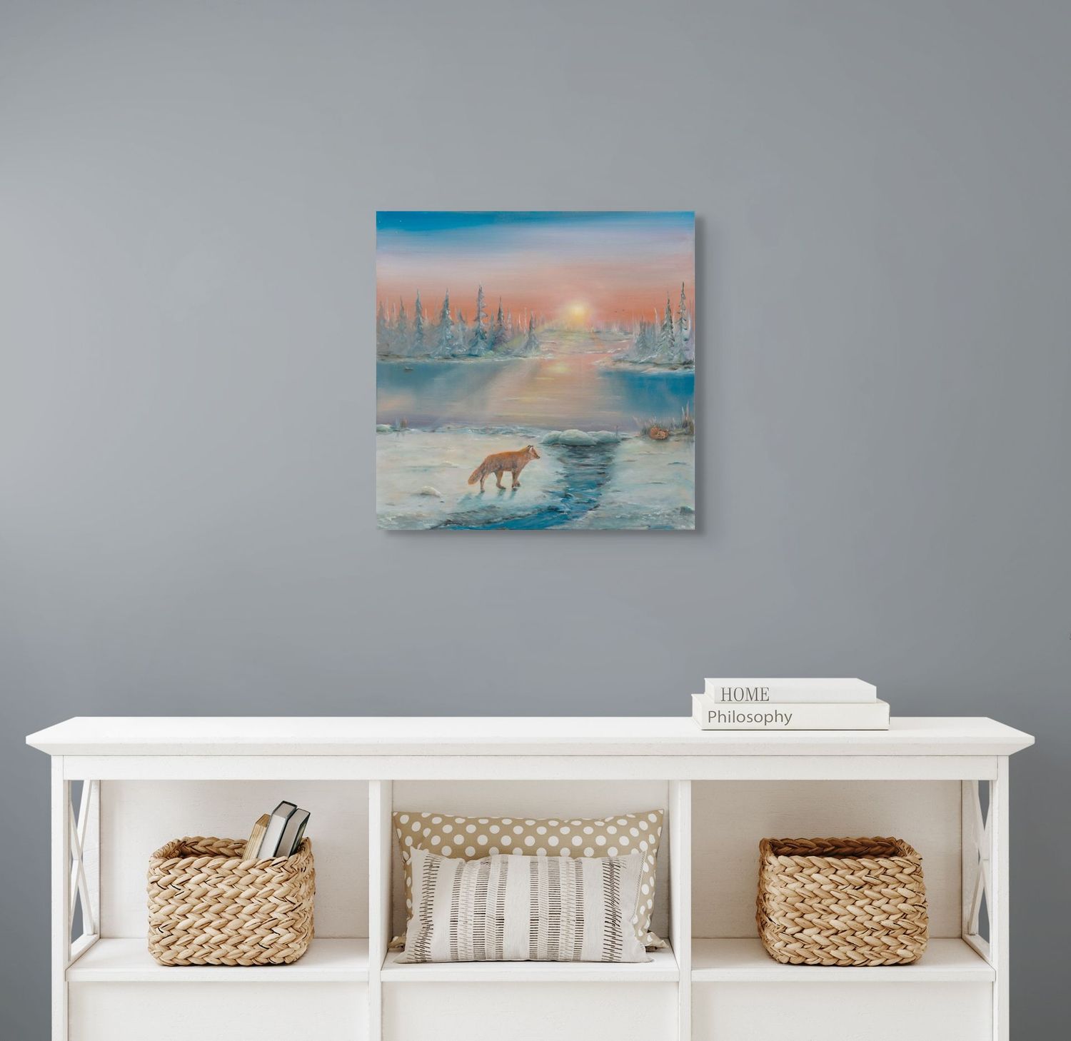 a wild sunset original art