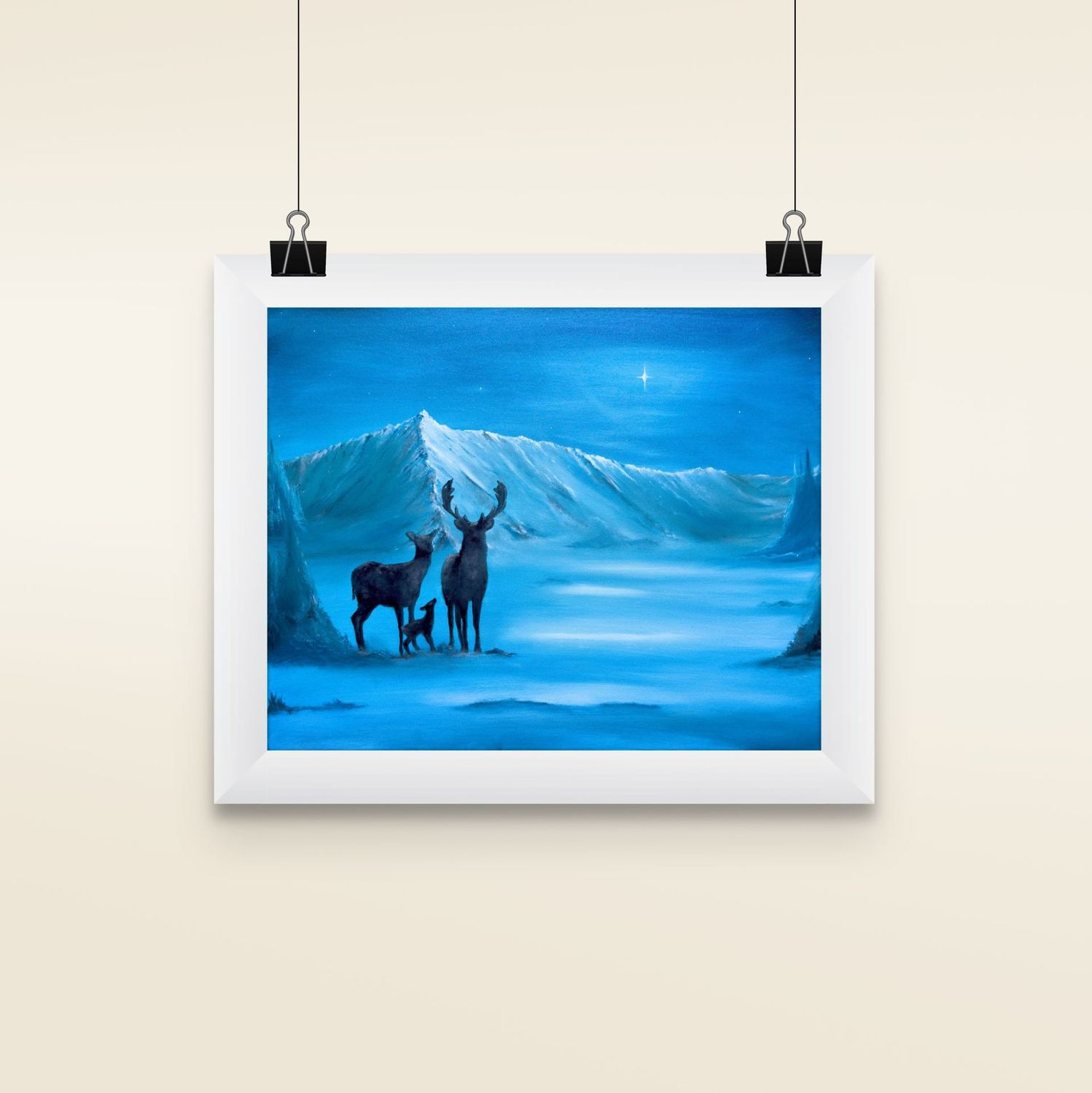 guided by light matted print