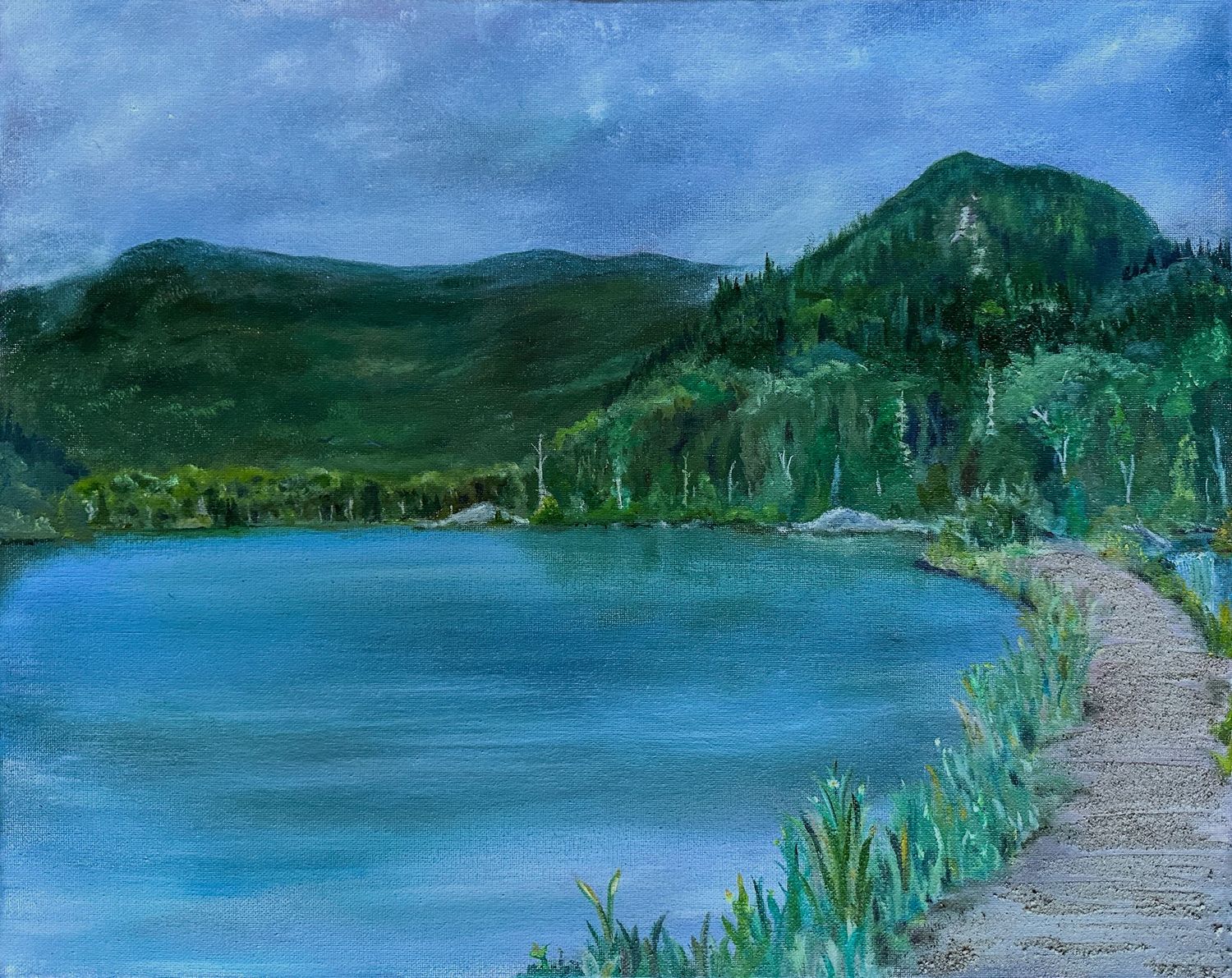 let's take a stroll original art
