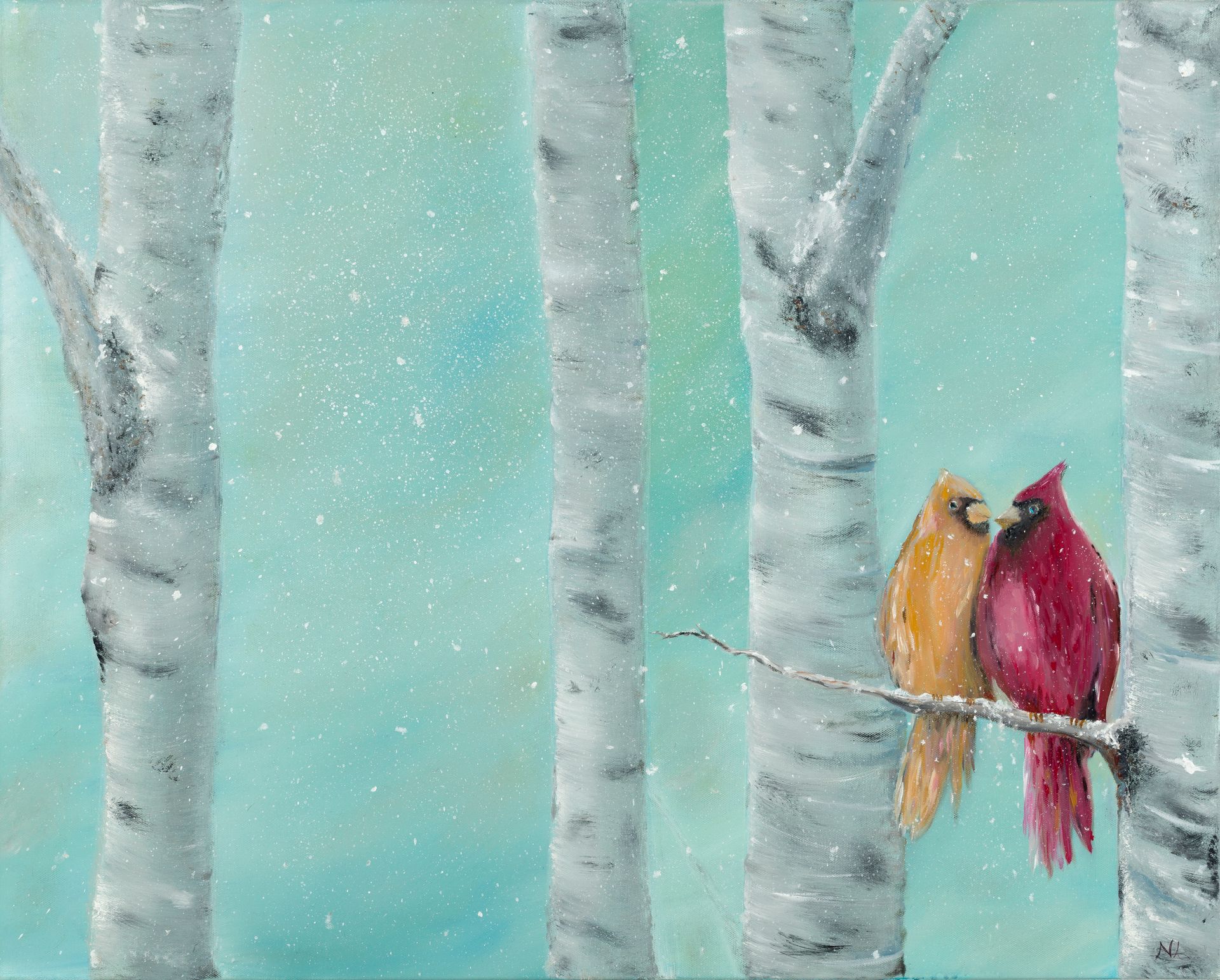 love birds original art