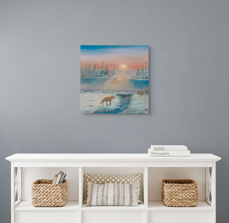 a wild sunset original art