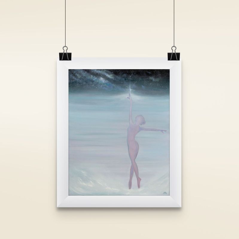 she's got dreams matted print