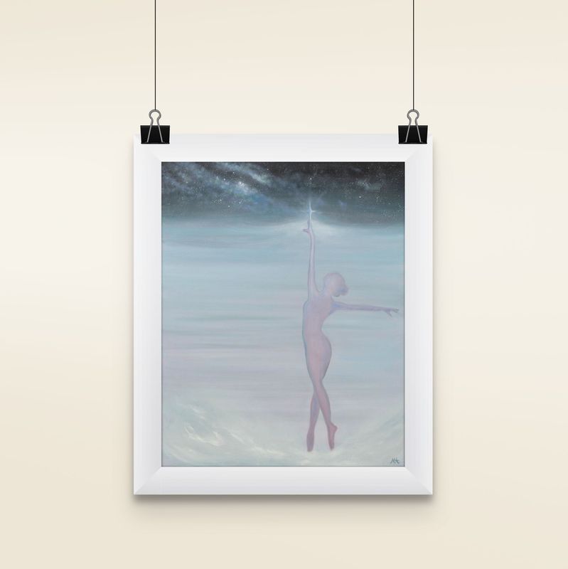she's got dreams matted print