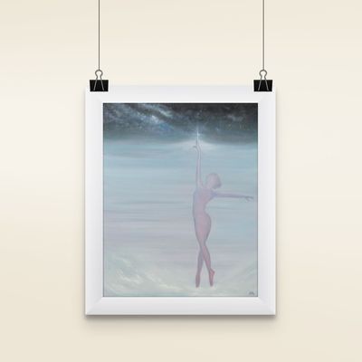 she's got dreams matted print