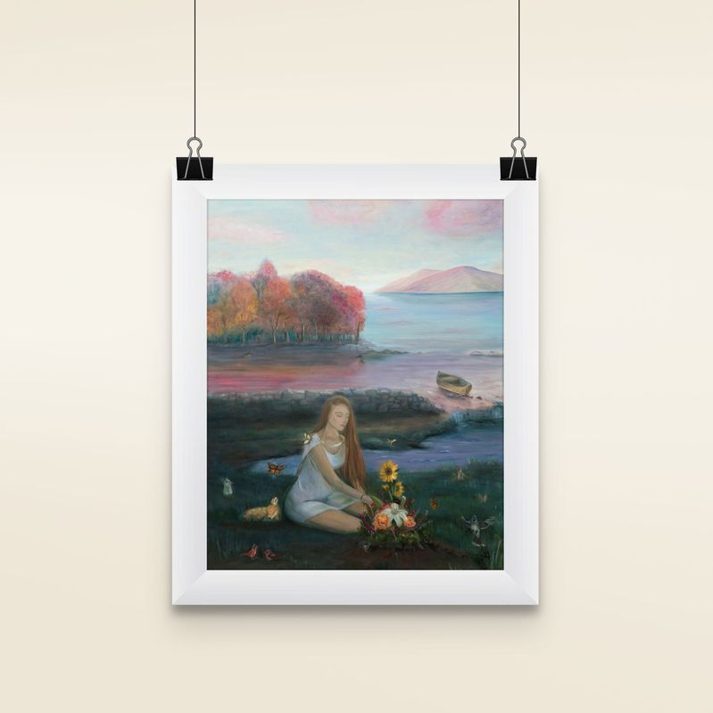 her pilgrimage matted print