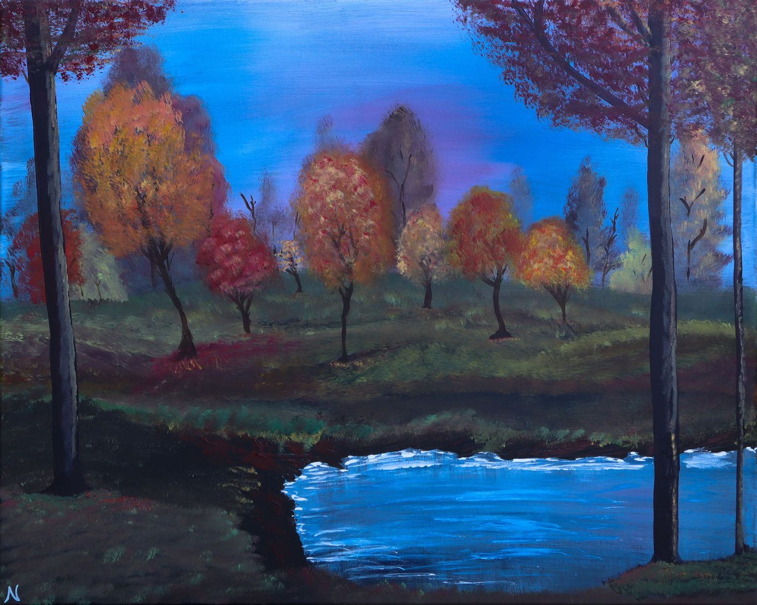 morning meadow original art