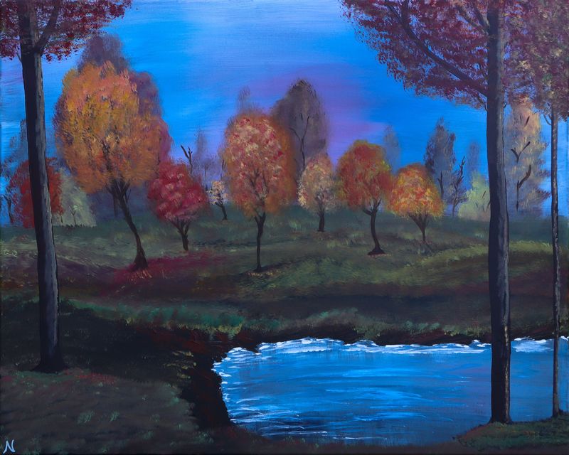 morning meadow original art