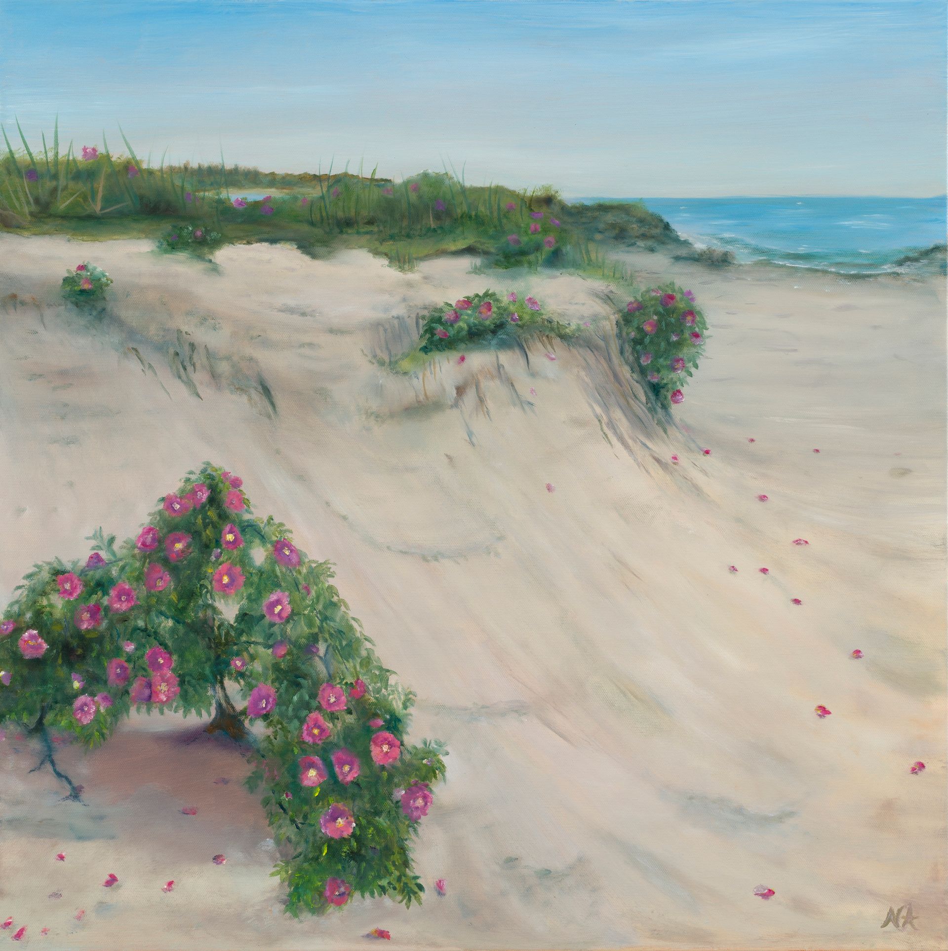 oasis by the sea matted print