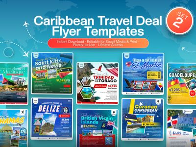 Set 2: Caribbean Travel Deal Templates