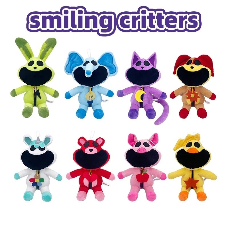 Smiling Critters Plush Toys Hopscotch Catnap Bearhug Plushie Doll Kawaii Stuffed Christmas