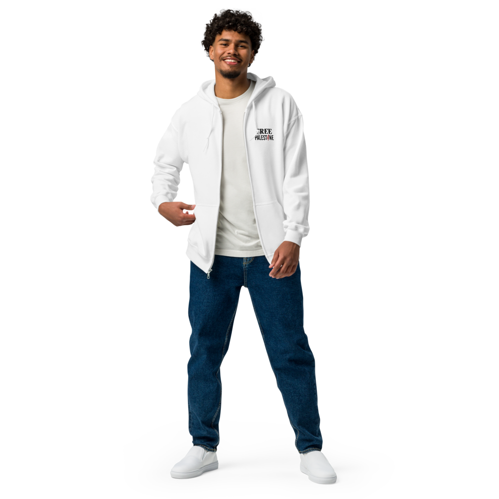 Free Palestine Exclusive White Zip-Up