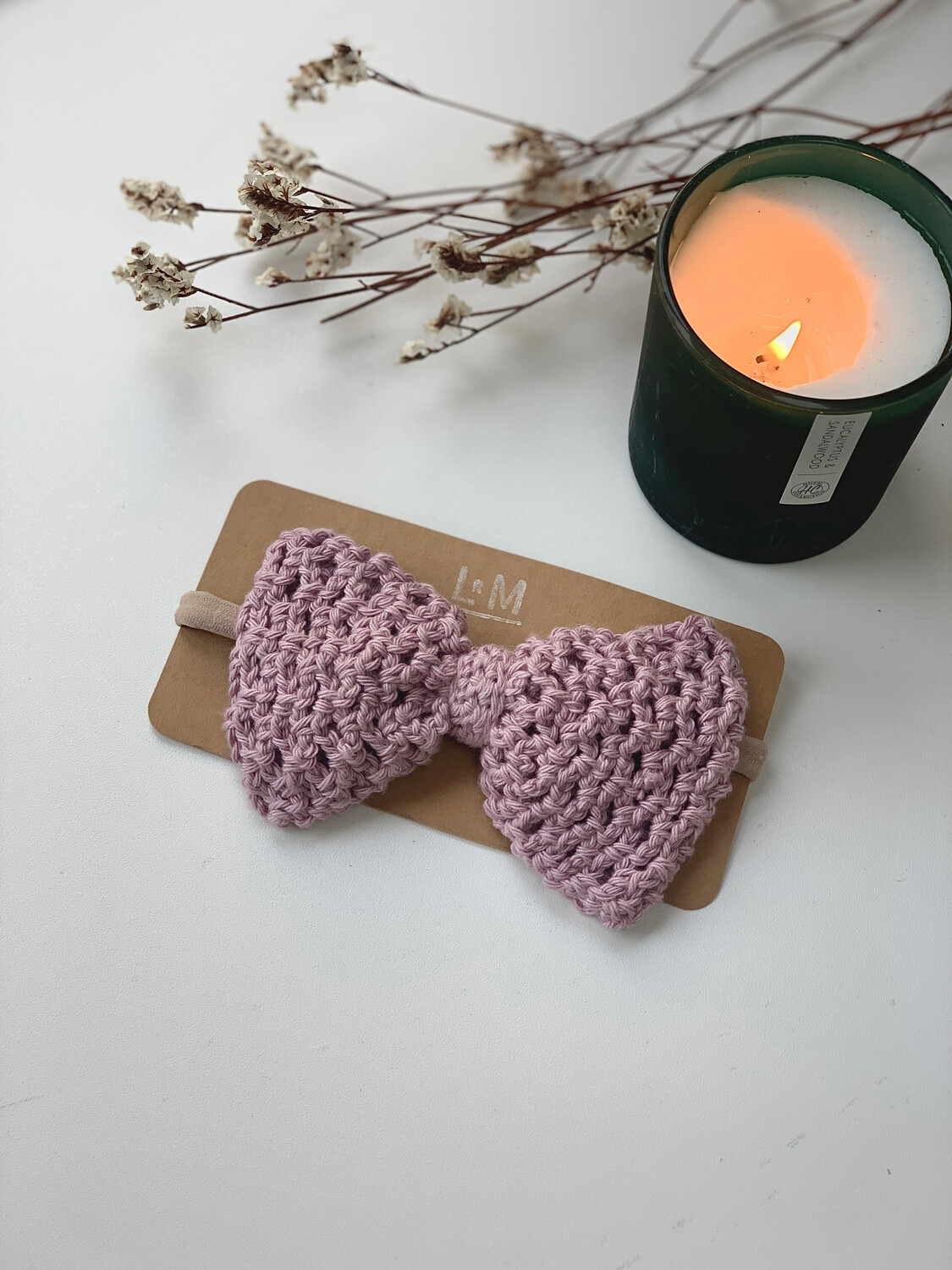 Large headband bow (lilac)