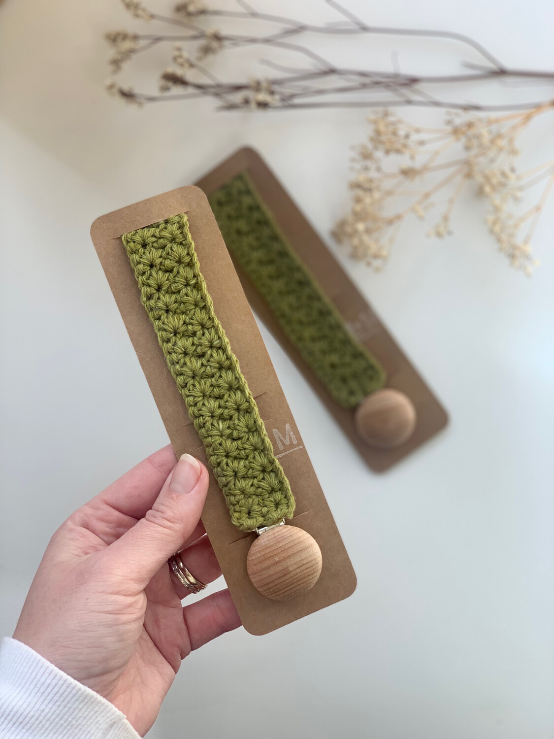 Daisy Soother Clip (green)