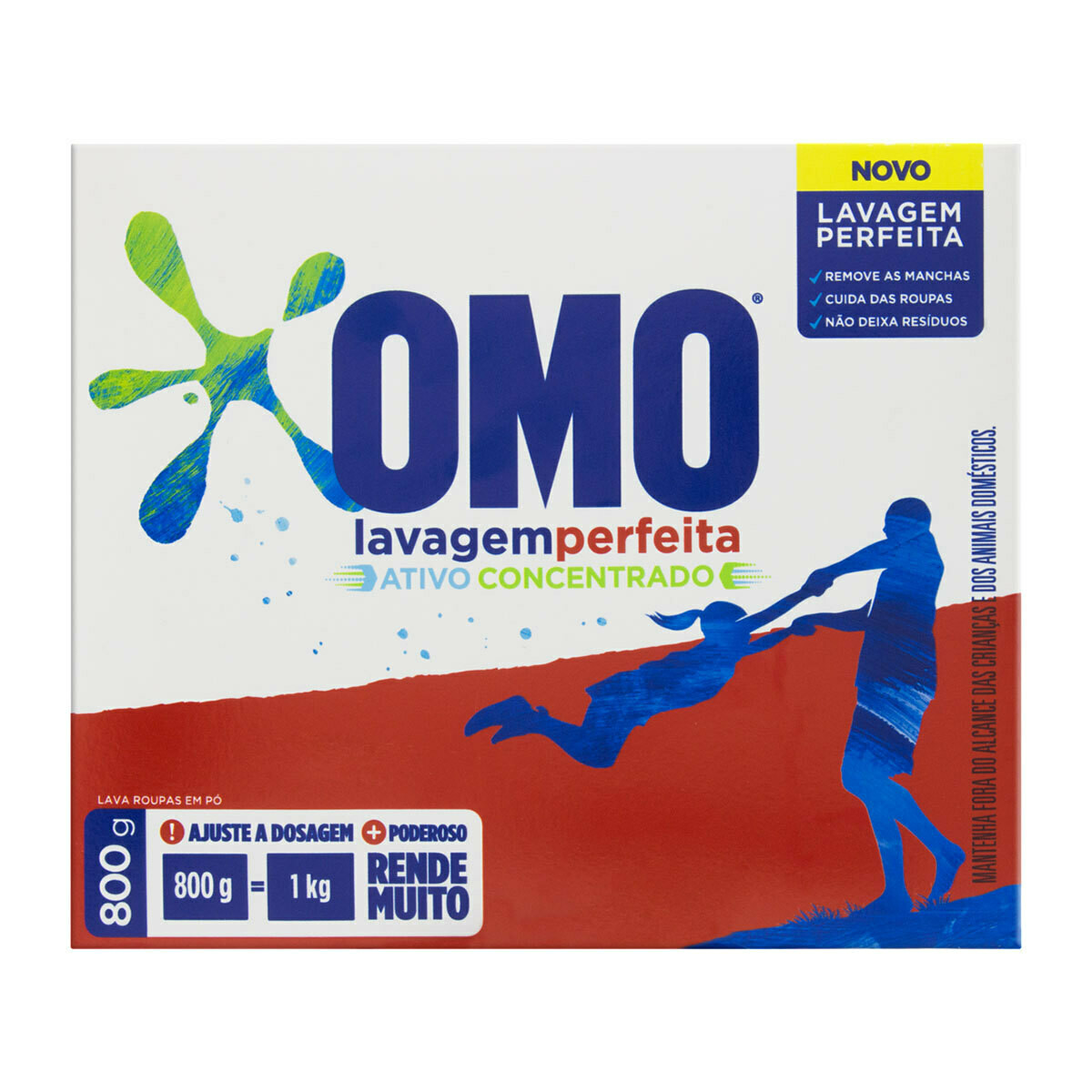 Sabão em pó - OMO - Lavagem Perfeita - 800 gr
