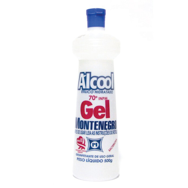 Álcool Gel - 70º - Montenegro - 500 gr