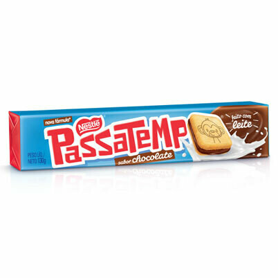 Biscoito Recheado Passatempo - Chocolate - 130g