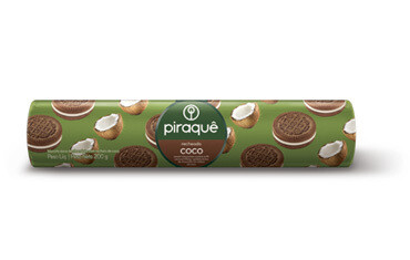 Biscoito Recheado Coco - Piraque - 160g