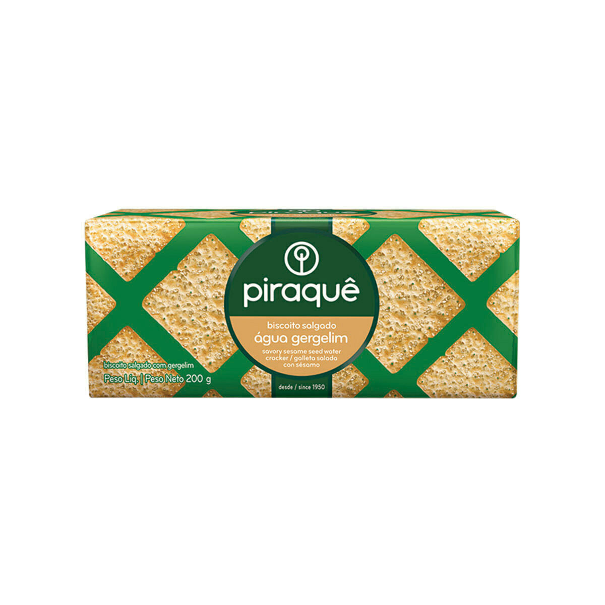 Biscoito Água e Gergelim - Piraquê - 240 g