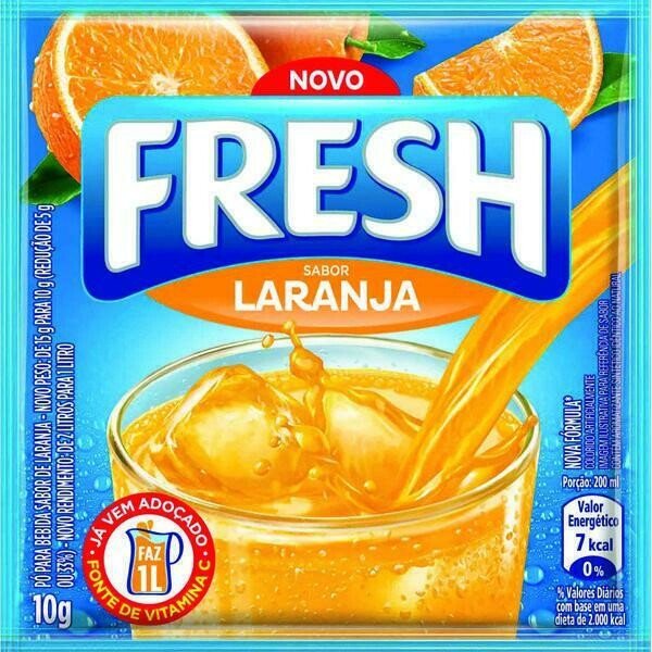 Refresco em po - Fresh - Laranja - 10 gr