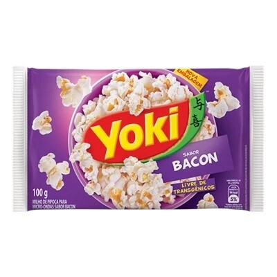 Pipoca de microondas - Yoki - Bacon - 100 gr