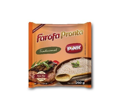 Farofa Pronta - Pink - Tradicional - 250 gr