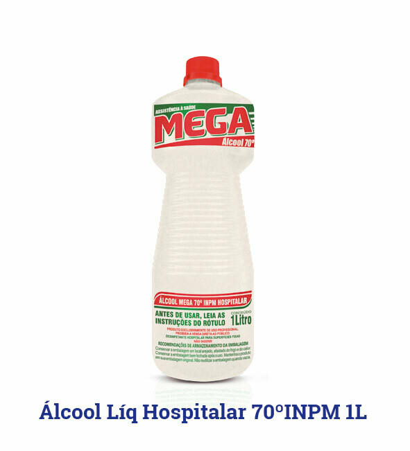 Álcool Líquido - 70º - Mega - 1 Litro