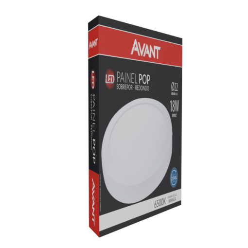 PAINEL EMBUTIR - REDONDO - 18W - 6500K - AVANT