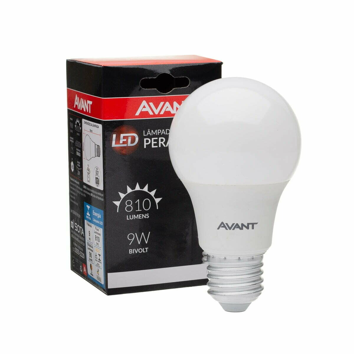 LAMPADAS LED DE BULBO 6500K - 9W - AVANT