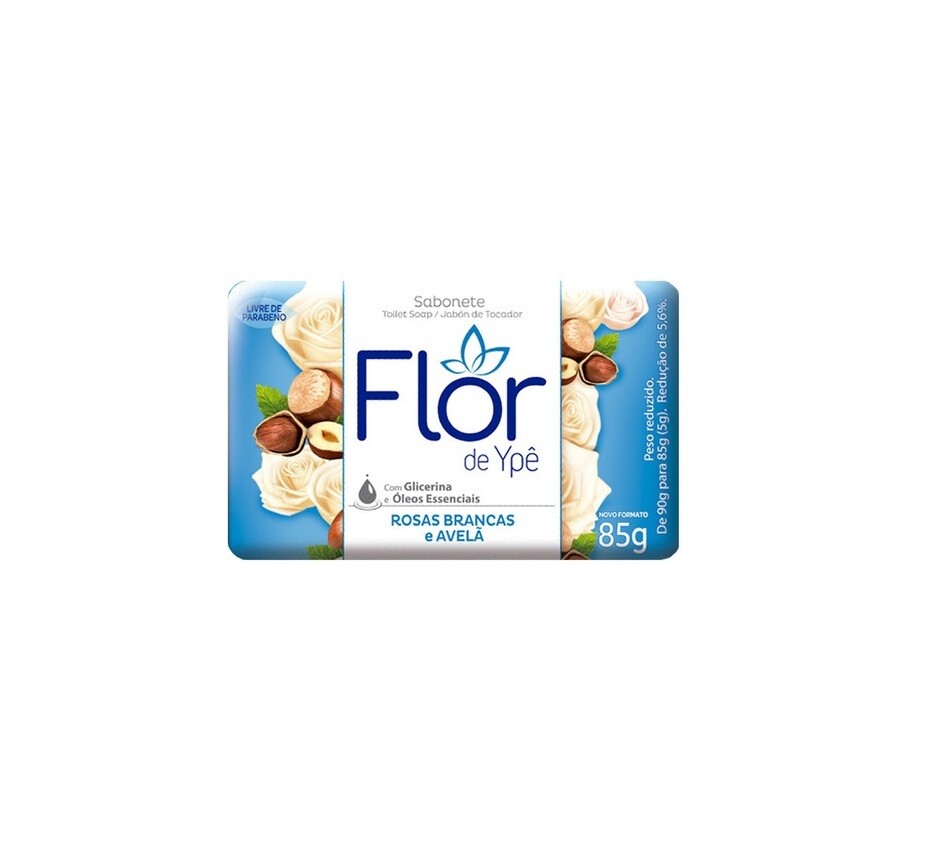 Sabonete - Flor Ypê - Azul - Puro e Suave - 85 g