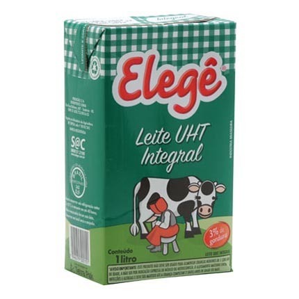 Leite Integral - Elegê - Tetra Pak 1 Litro