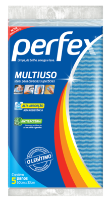 Pano Multiuso - Perfex - Pacote com 5 unidades
