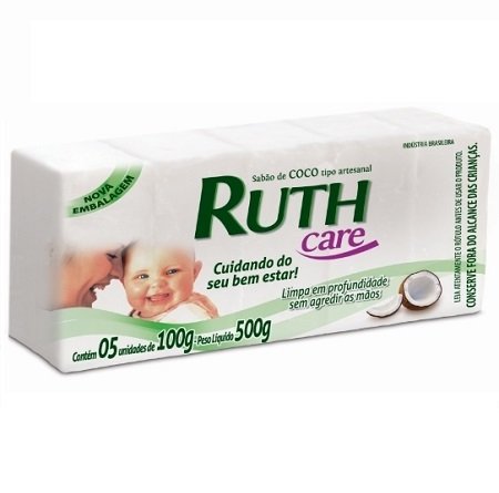 Sabão de coco - Ruth - 5X100 g