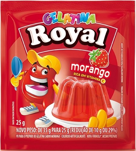 Gelatina Royal - Morango - 25 g