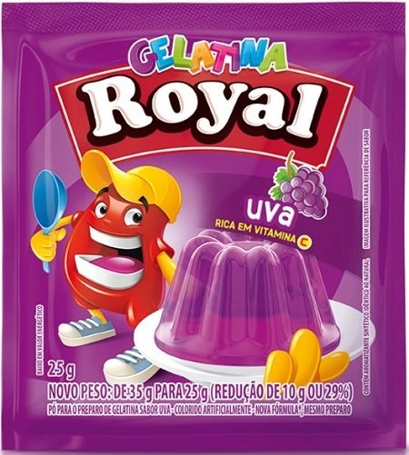 Gelatina Royal - Uva - 25 g