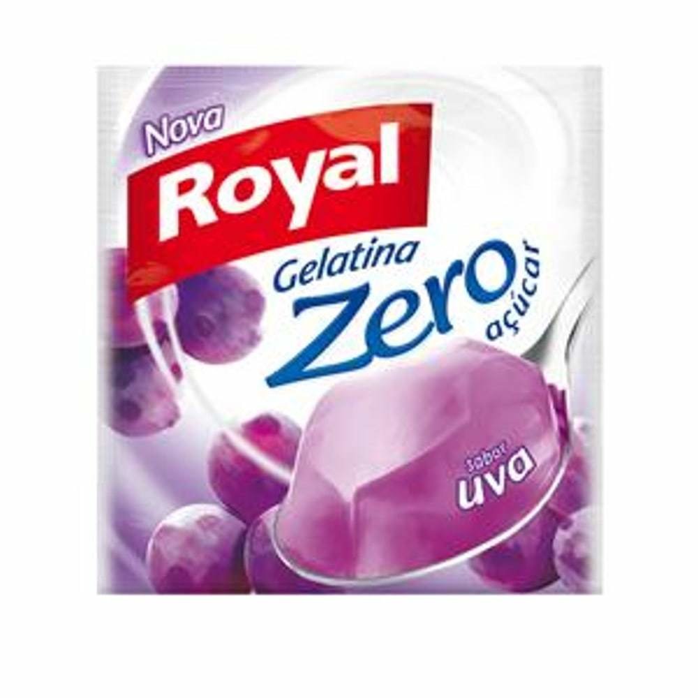 Gelatina Zero - Royal - Uva