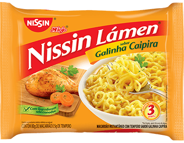 Macarrão Instantâneo - Nissin Lámen - Miojo - Galinha Caipira