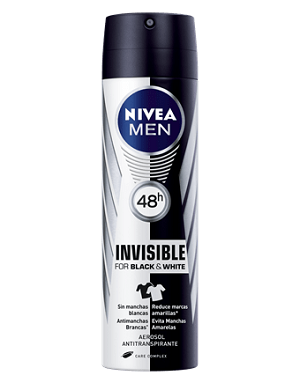 Desodorante Aerosol - INVISIBLE FOR BLACK &amp; WHITE -