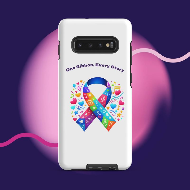 One Ribbon Cancer Awareness Tough case for Samsung®