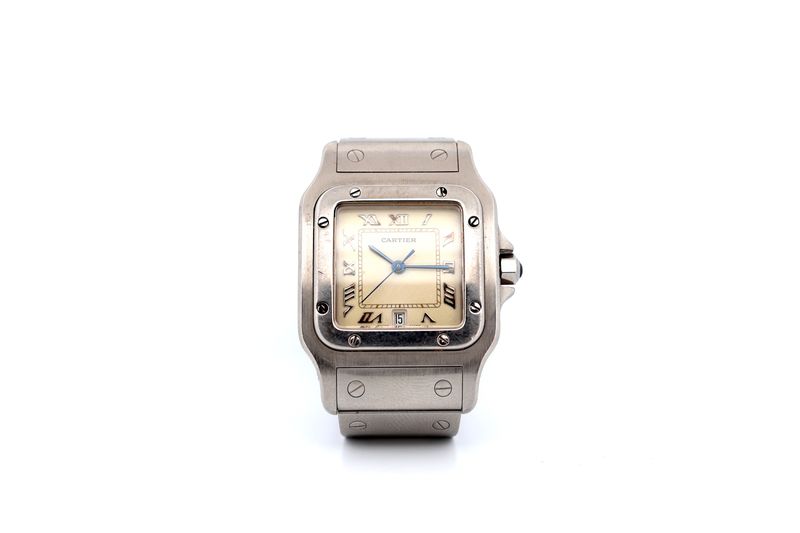 Cartier Santos Galbée Quartz Edelstahl, Ref. 987901