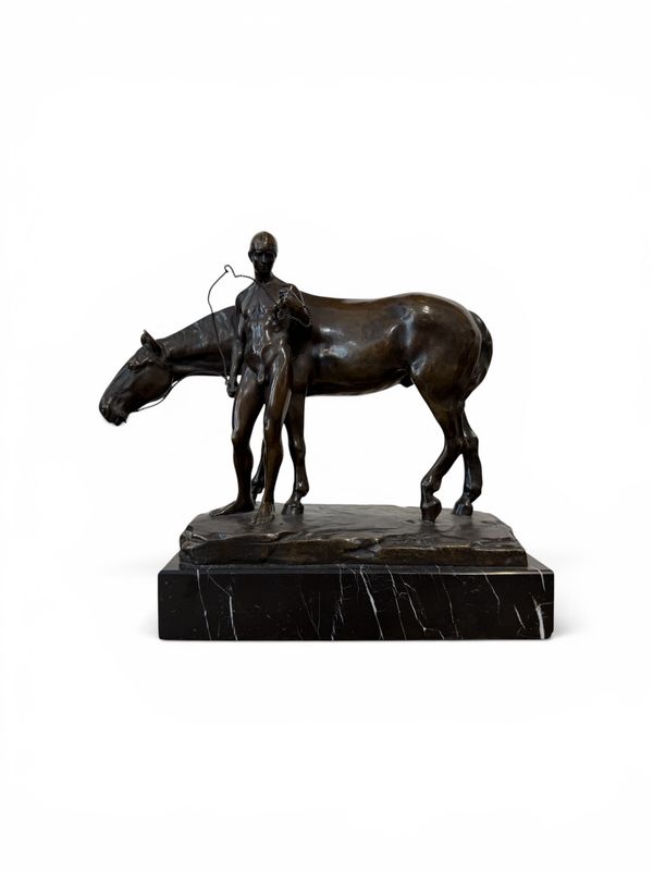 Ludwig Vordermayer „Rast“ – Original Bronze um 1905 | Gladenbeck Berlin