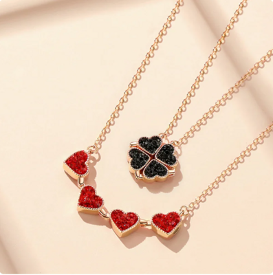 Radiant  Reversible Heart Necklace