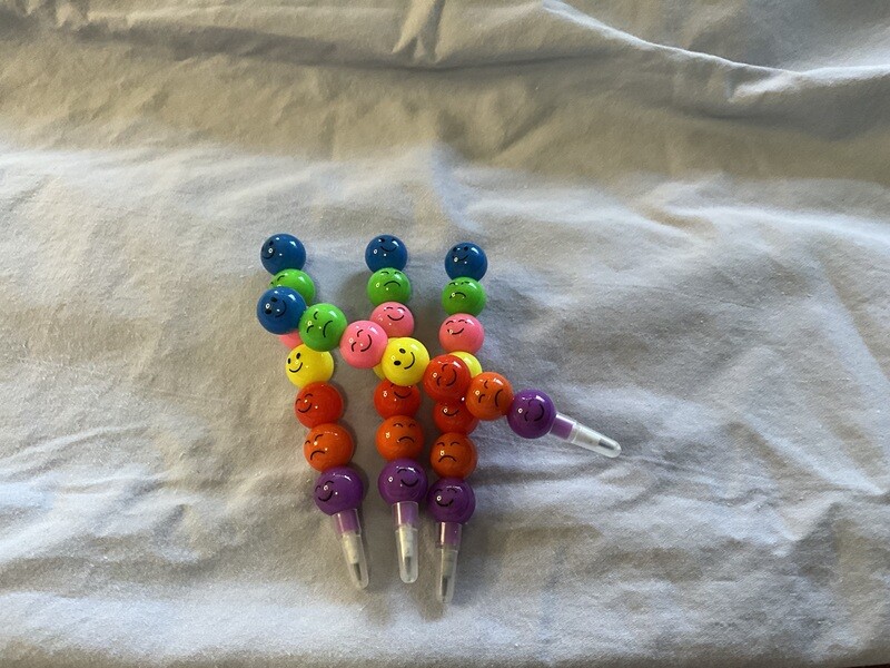Cute expression bead pencils. No sharpening.