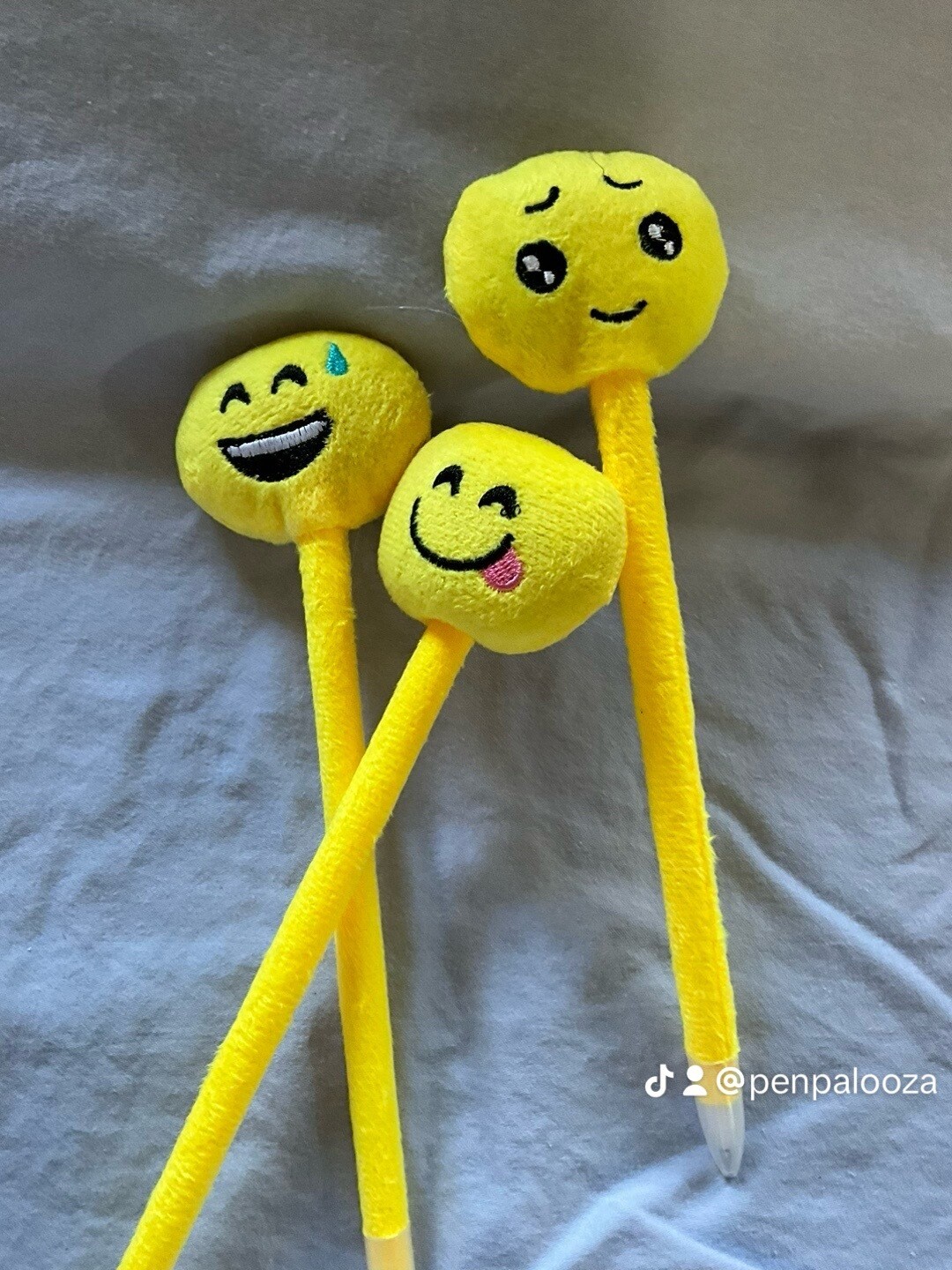 Plush Smiley Face Gel Pen