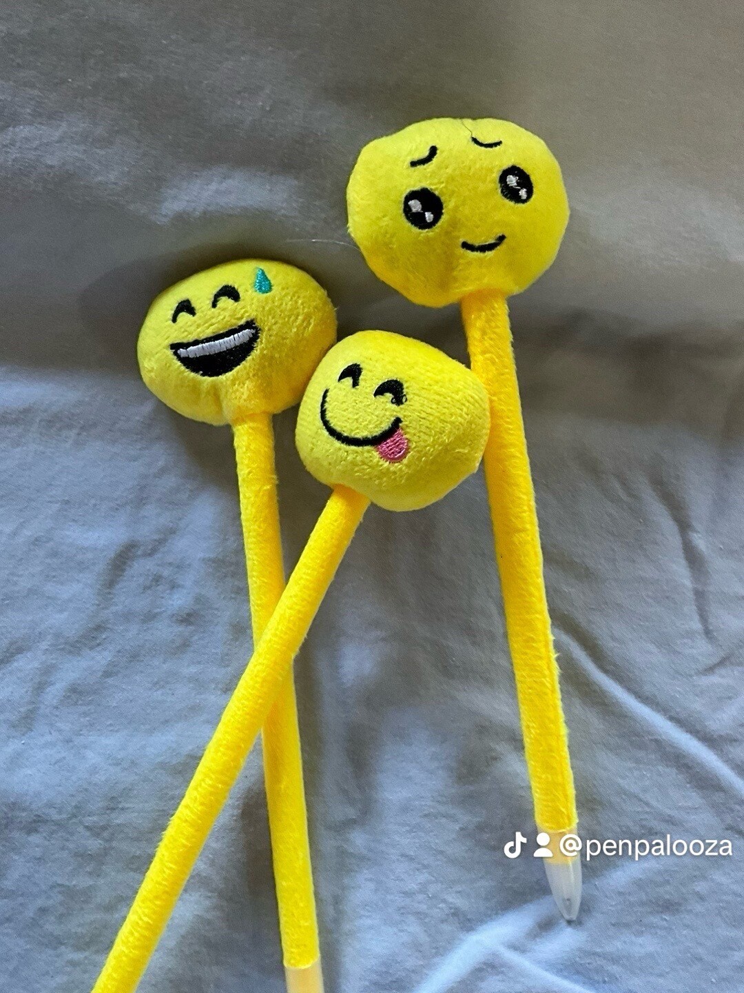 Plush Smiley Face Gel Pen