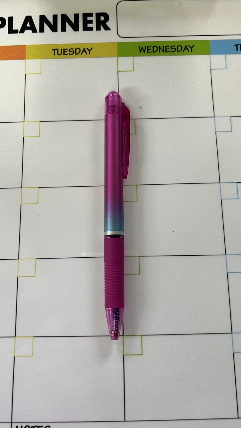 Rainbow color erasable black ink